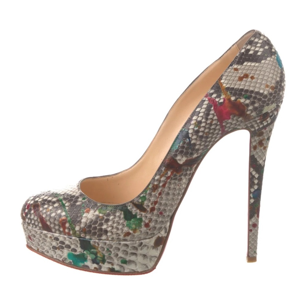 Christian Louboutin Bianca Python Pumps